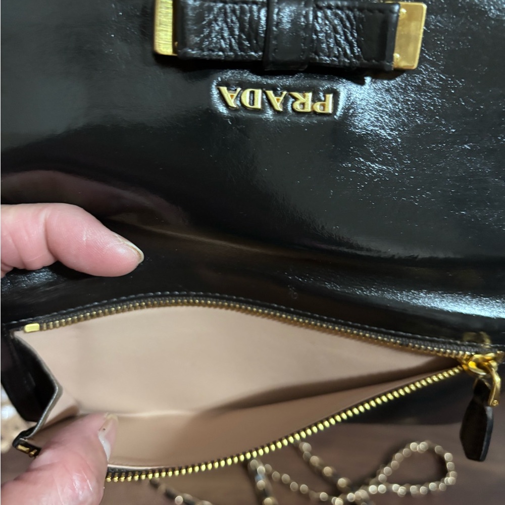 Prada Black Leather Wallet with Gold Hardwares - Picture 10 of 16